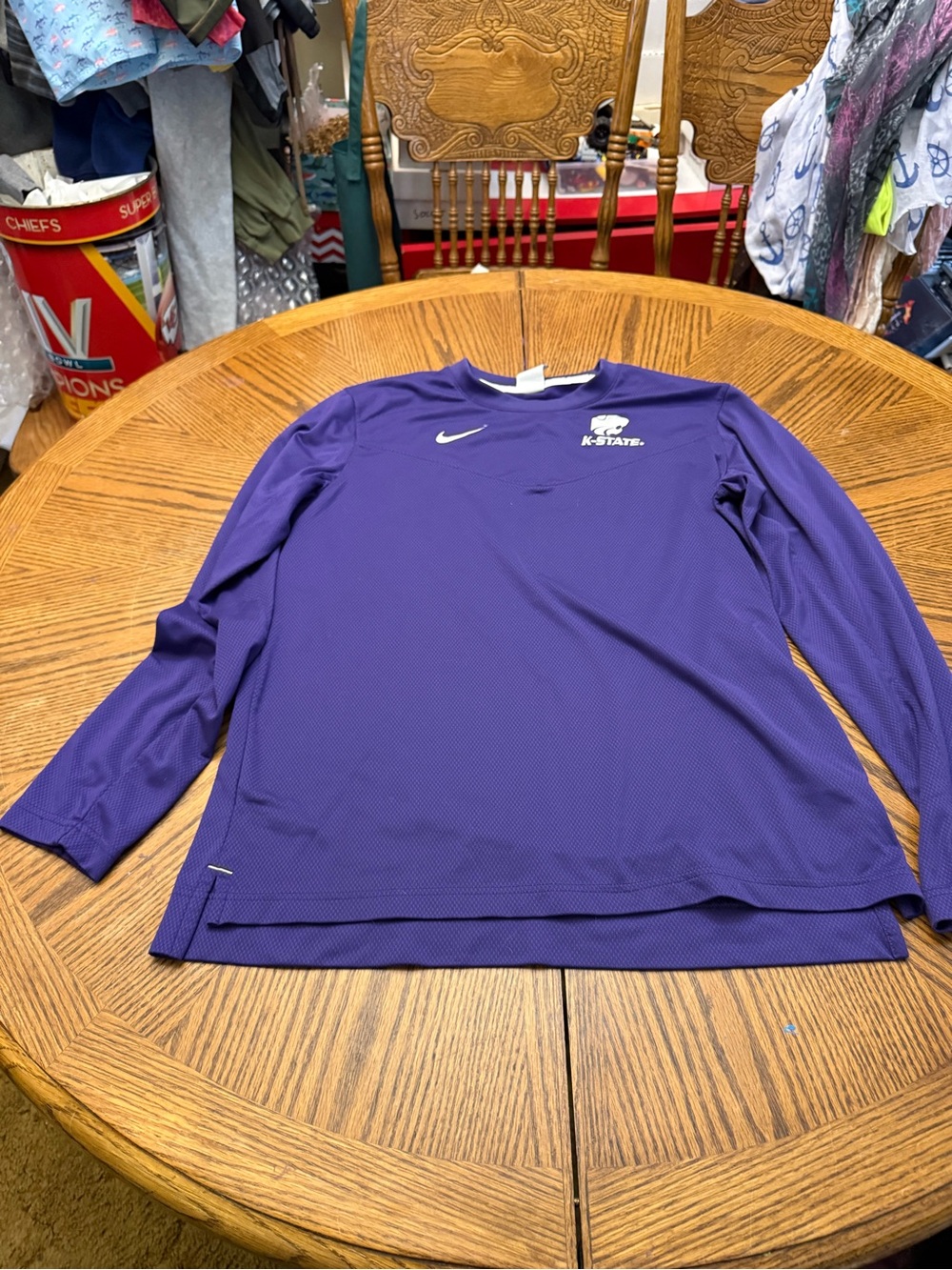 Nike K-State Purple K-State Long Sleeve Performance Tee